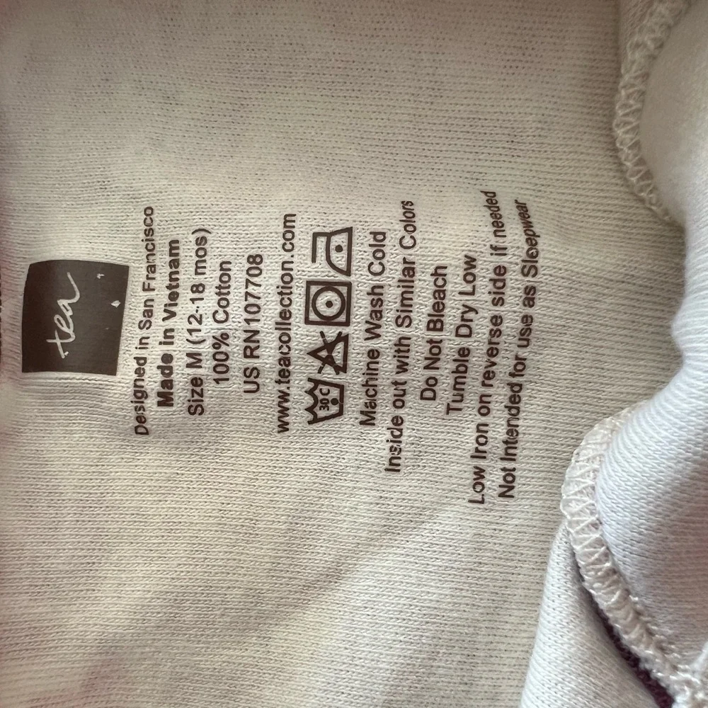 Tea collection, SizeM,12-18 months dress, orange, brown and cream in color - Picture 3 of 4